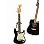 Used 2007 Squier Affinity Stratocaster Black and White Solid Body Electric Guitar thumbnail