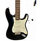 Used 2007 Squier Affinity Stratocaster Black and White Solid Body Electric Guitar