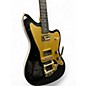 Used Mv Guitars J CUSTOM Black and Gold Hollow Body Electric Guitar