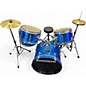 Used Ludwig 5 Piece Accent CS Blue Drum Kit thumbnail