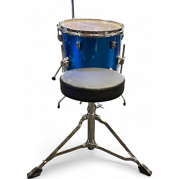 Used Ludwig 5 Piece Accent CS Blue Drum Kit