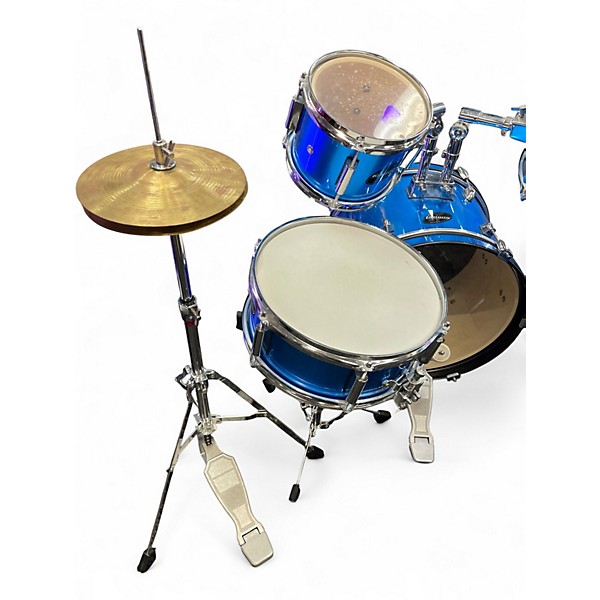 Used Ludwig 5 Piece Accent CS Blue Drum Kit