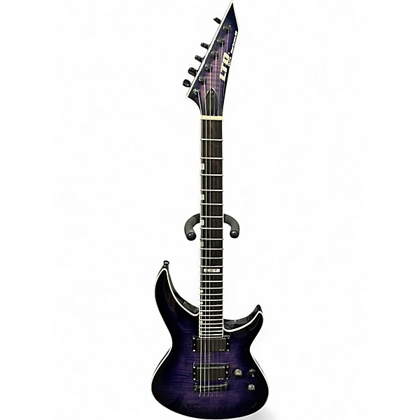 Used ESP LTD Elite Horizon III Trans Purple Solid Body Electric Guitar