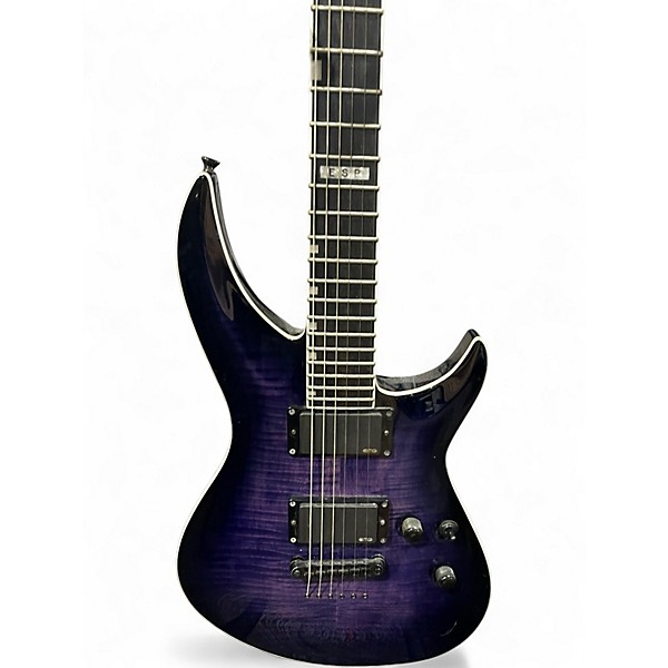 Used ESP LTD Elite Horizon III Trans Purple Solid Body Electric Guitar