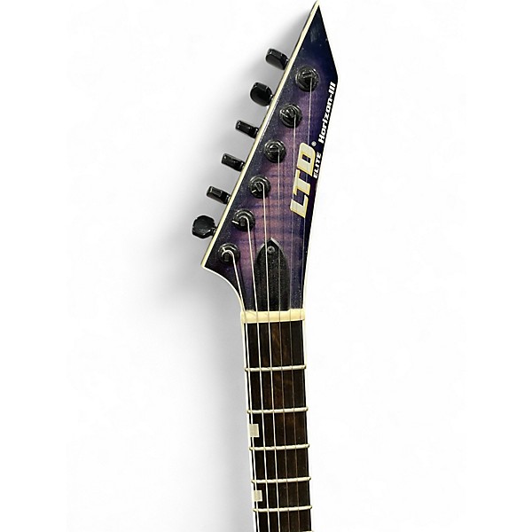Used ESP LTD Elite Horizon III Trans Purple Solid Body Electric Guitar