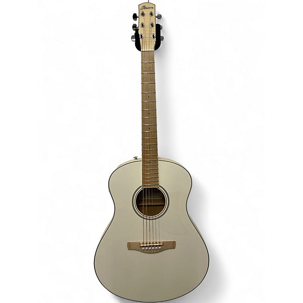 Used Ibanez AAM370E White Acoustic Electric Guitar