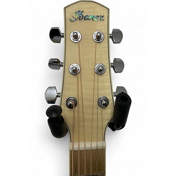 Used Ibanez AAM370E White Acoustic Electric Guitar