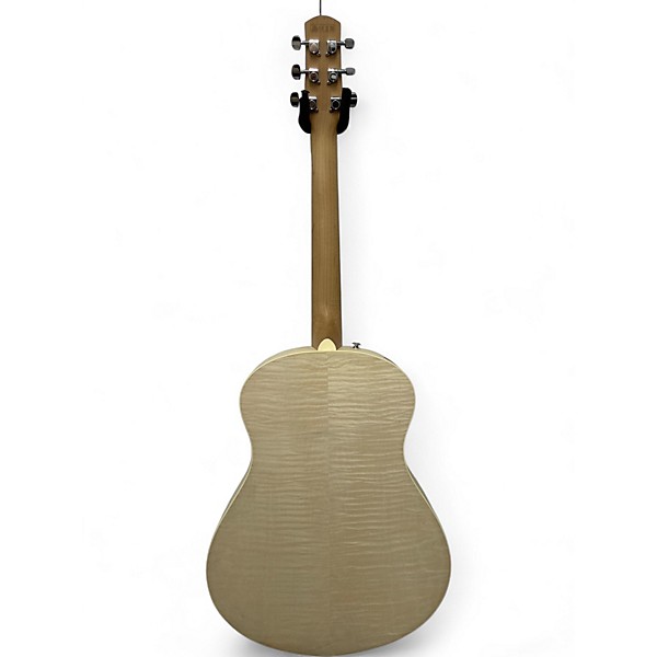 Used Ibanez AAM370E White Acoustic Electric Guitar