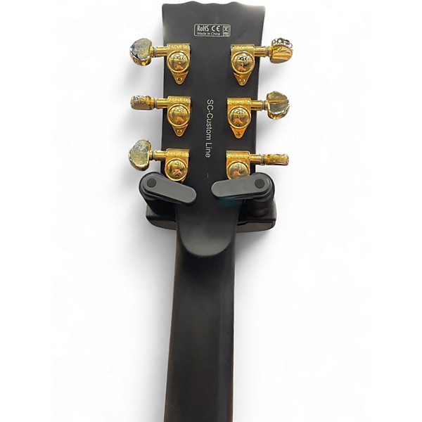 Used Harley Benton SC Custom Black Solid Body Electric Guitar