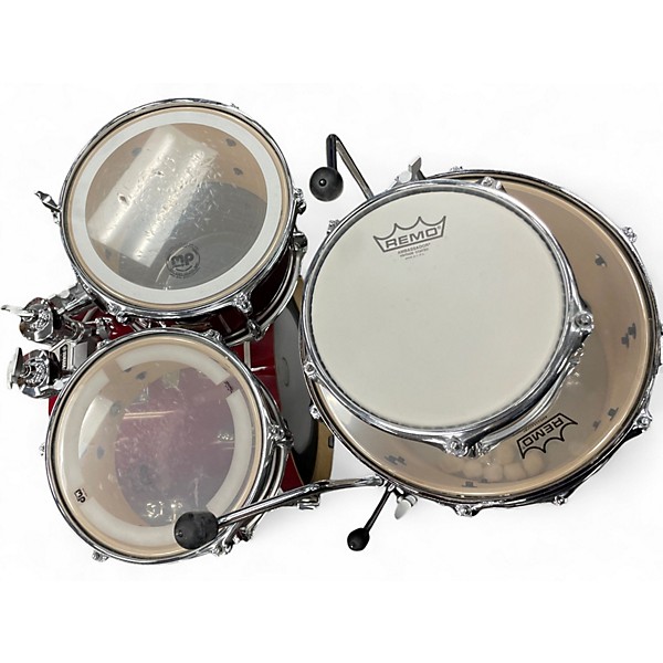 Used Yamaha 5 Piece Stage Custom Candy Apple Red Drum Kit