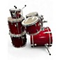 Used Yamaha 5 Piece Stage Custom Candy Apple Red Drum Kit