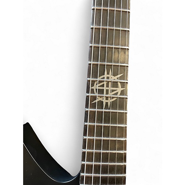 Used Schecter Guitar Research Synyster Gates Custom-6 TR-S Headless Signature Black Solid Body Electric Guitar
