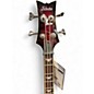 Used Schecter Guitar Research Stiletto Extreme 4 String Trans Crimson Red Electric Bass Guitar