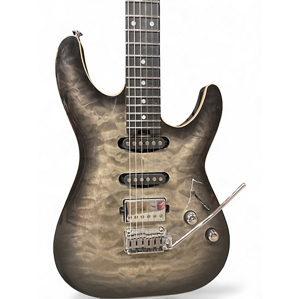 Used Schecter Guitar Research California Classic Charcoal Burst Solid Body Electric Guitar