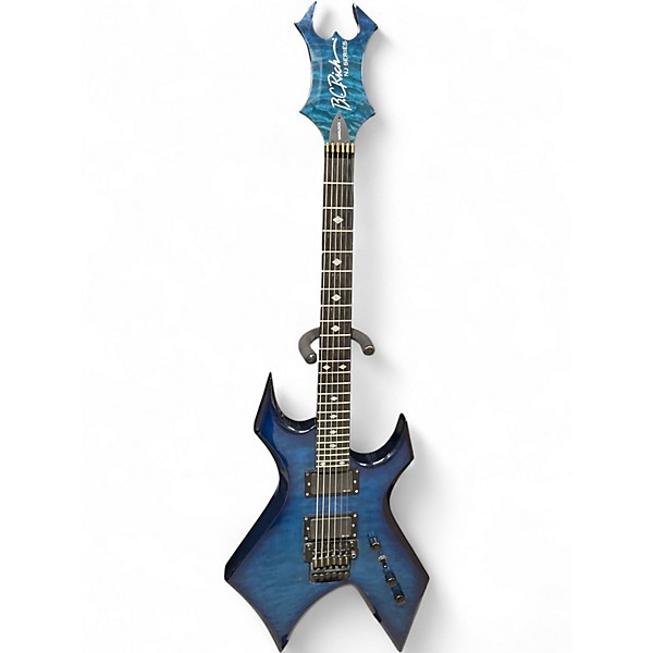 Used B.C. Rich NJ Series Warlock Blue Solid Body Electric Guitar