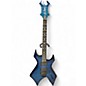 Used B.C. Rich NJ Series Warlock Blue Solid Body Electric Guitar thumbnail