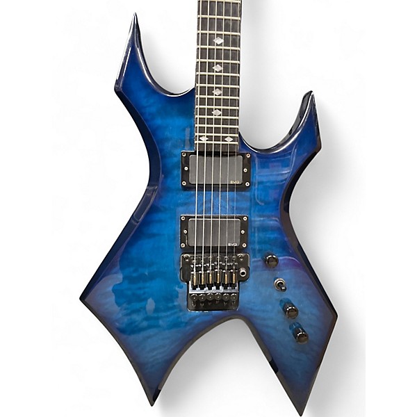 Used B.C. Rich NJ Series Warlock Blue Solid Body Electric Guitar