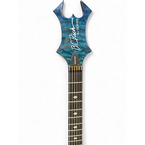 Used B.C. Rich NJ Series Warlock Blue Solid Body Electric Guitar