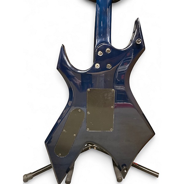 Used B.C. Rich NJ Series Warlock Blue Solid Body Electric Guitar