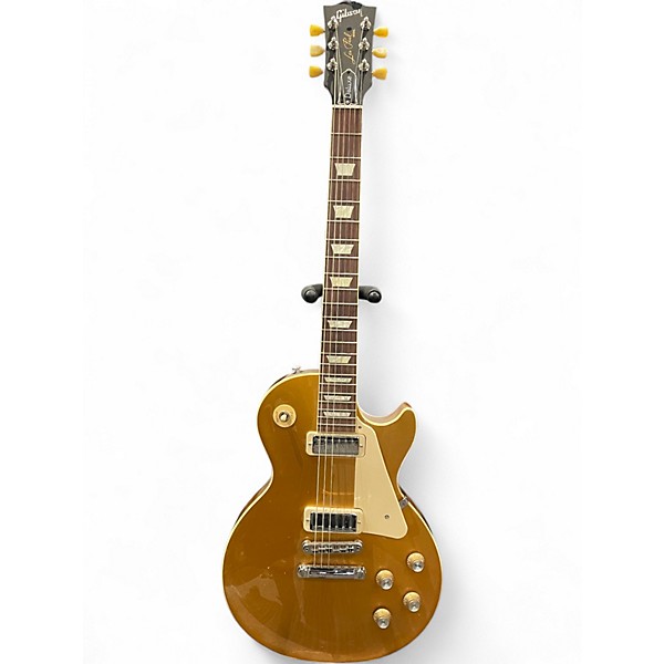 Used Gibson Les Paul Deluxe '70s Gold Top Solid Body Electric Guitar