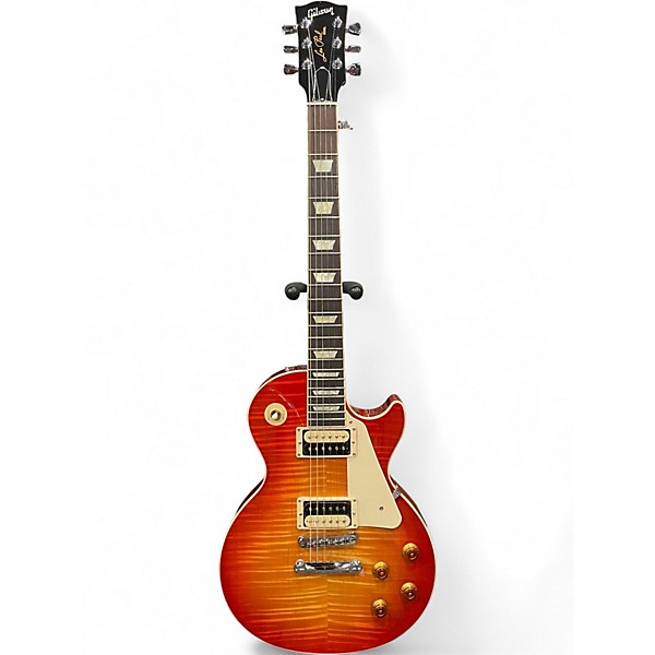 Used Gibson Les Paul Traditional PRO V Flame Top Washed Cherry Burst Solid Body Electric Guitar