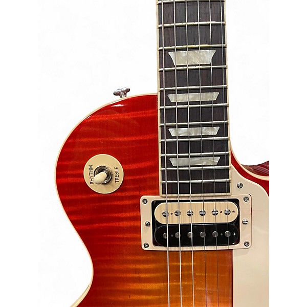 Used Gibson Les Paul Traditional PRO V Flame Top Washed Cherry Burst Solid Body Electric Guitar