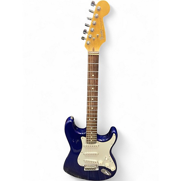 Vintage 1993 Fender Standard Stratocaster Blue Solid Body Electric Guitar
