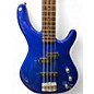 Used Squier MB-4 Blue Electric Bass Guitar