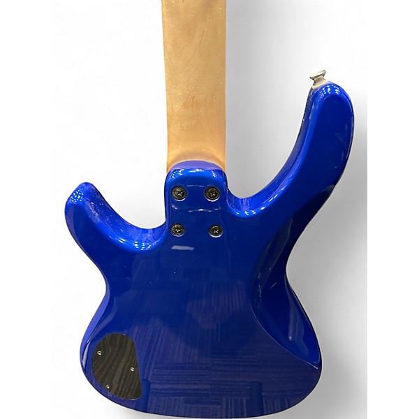 Used Squier MB-4 Blue Electric Bass Guitar