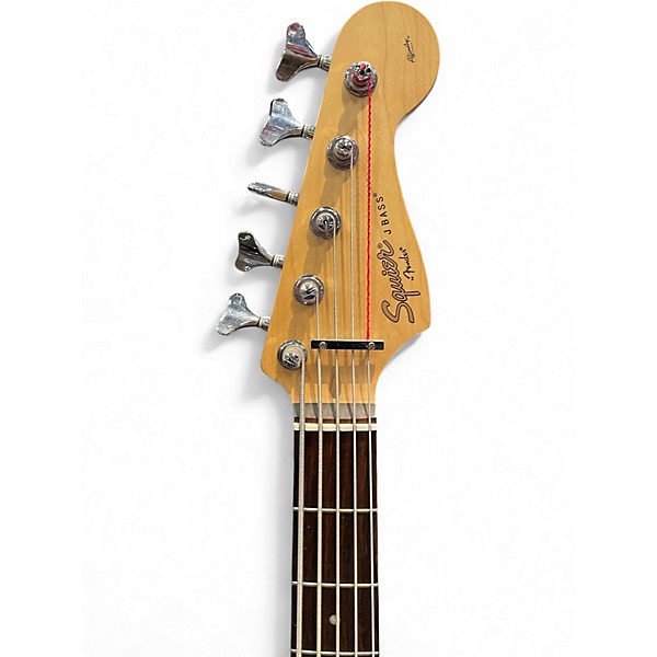 Used Squier Affinity Jazz Bass V 5 String Black Electric Bass Guitar
