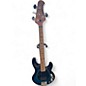 Used Ernie Ball Music Man SHORT SCALE STINGRAY Blue Electric Bass Guitar thumbnail