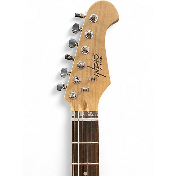 Used Indio Strat Style 2 Color Sunburst Solid Body Electric Guitar