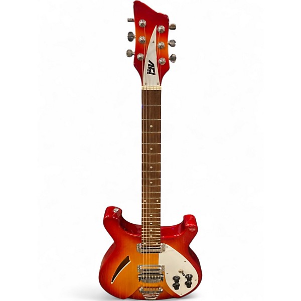 Used Ivy FIREGLO 2 Tone Sunburst Hollow Body Electric Guitar