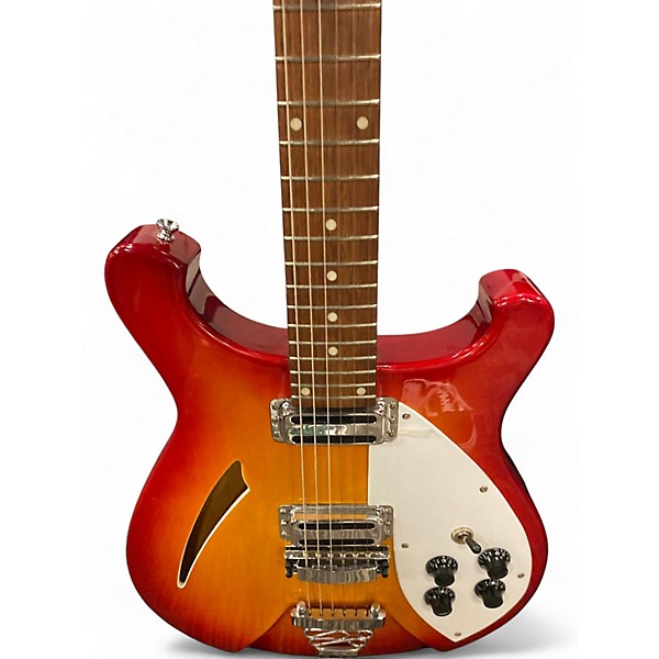 Used Ivy FIREGLO 2 Tone Sunburst Hollow Body Electric Guitar