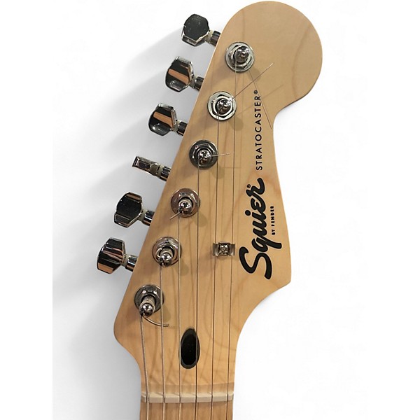 Used Squier Standard Stratocaster Surf Green Solid Body Electric Guitar