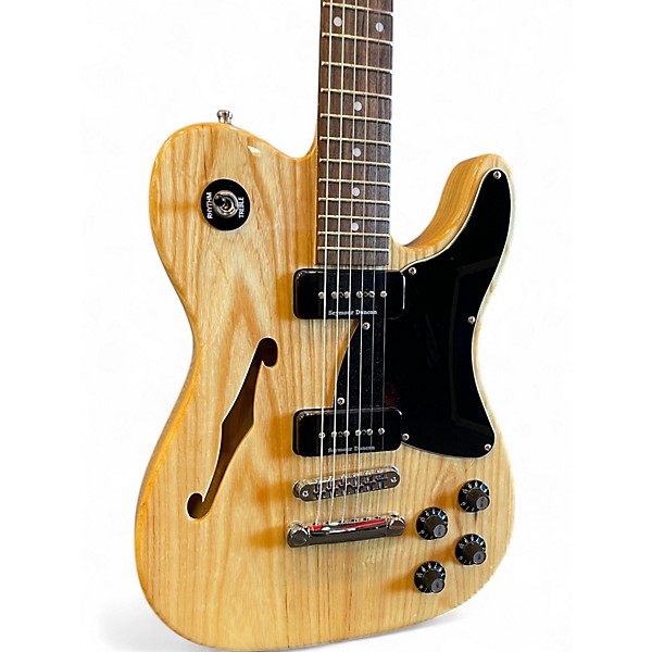 Used Fender JA90 Jim Adkins Thinline Telecaster Natural Hollow Body Electric Guitar