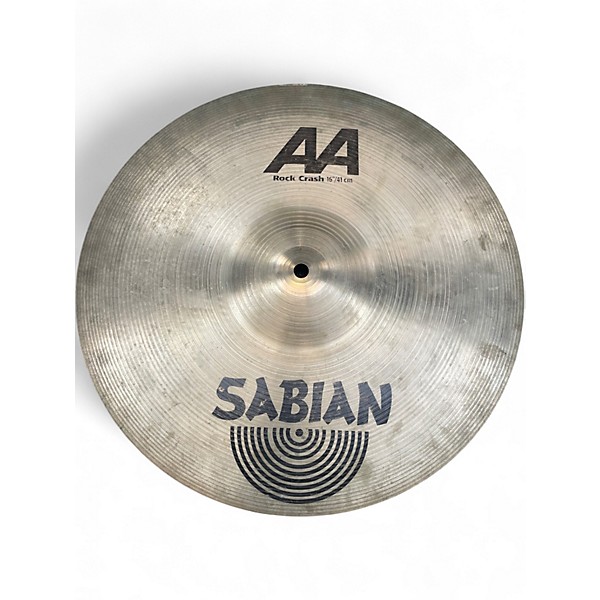 Used SABIAN 16in AA Rock Crash Cymbal