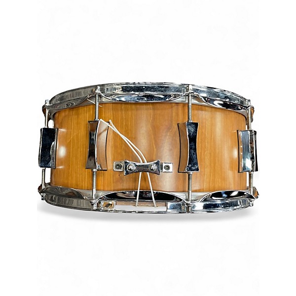 Used Pork Pie 6X14 USA Cherry/Maple Hybrid Natural Cherry Drum