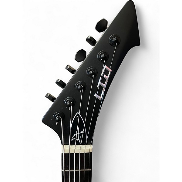 Used ESP LTD James Hetfield Snakebyte Black Solid Body Electric Guitar