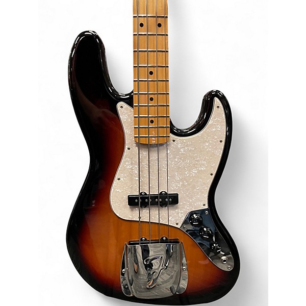 Used 2018 Fender Player Jazz Bass 3 Color Sunburst Electric Bass Guitar