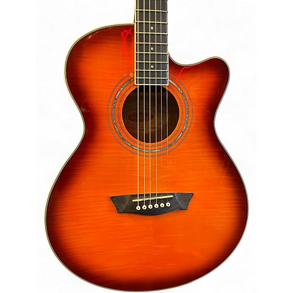 Used Washburn EA15 Ice Tea Burst Acoustic Electric Guitar