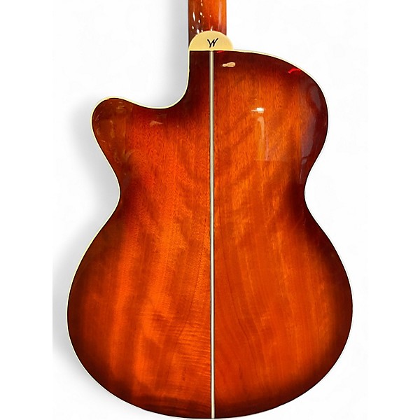 Used Washburn EA15 Ice Tea Burst Acoustic Electric Guitar