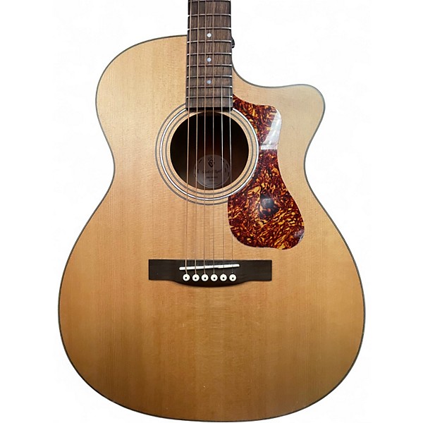Used Guild OM-240CE Natural Acoustic Electric Guitar