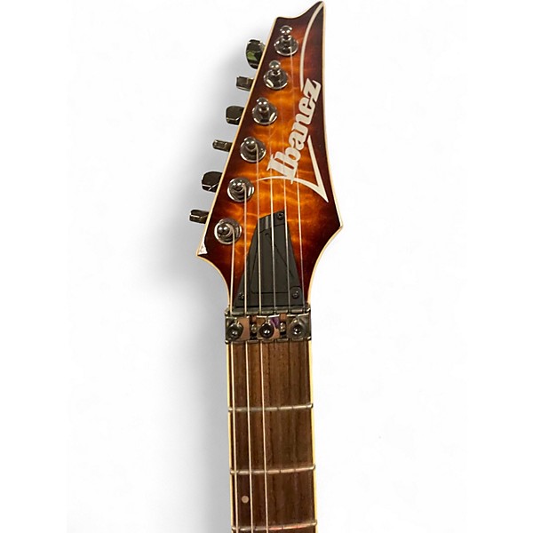 Used Ibanez S670QM AMBER BURST Solid Body Electric Guitar