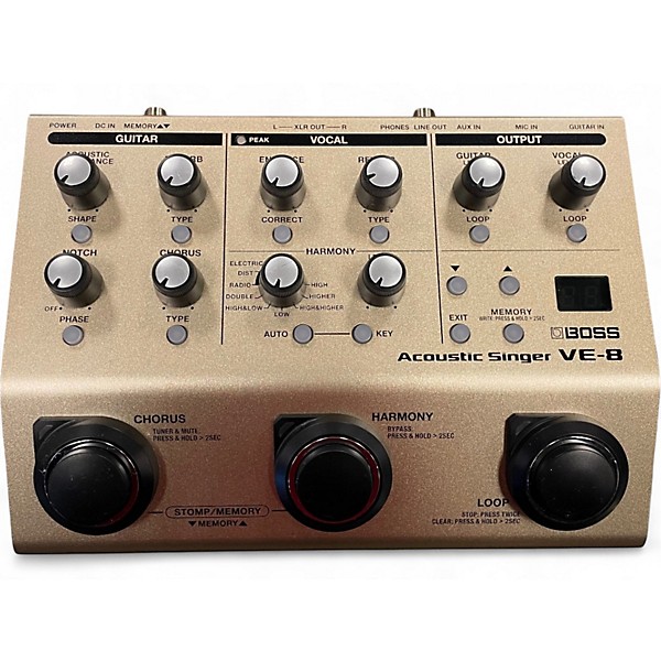 Used BOSS VE8 Acoustic Singer Effect Processor