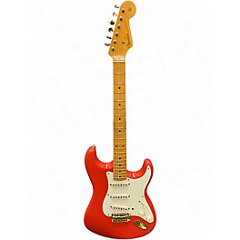 Used 2005 Fender Custom Shop 1956 RELIC STRAT Fiesta Red Solid Body Electric Guitar