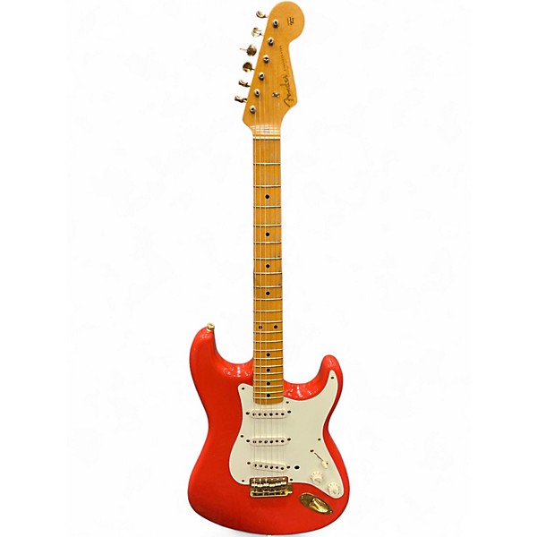 Used 2005 Fender Custom Shop 1956 RELIC STRAT Fiesta Red Solid Body Electric Guitar