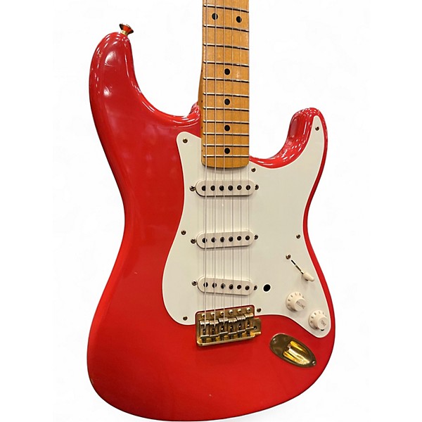 Used 2005 Fender Custom Shop 1956 RELIC STRAT Fiesta Red Solid Body Electric Guitar