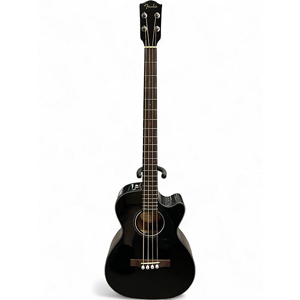 Used Fender CB-60SCE Black Acoustic Bass Guitar