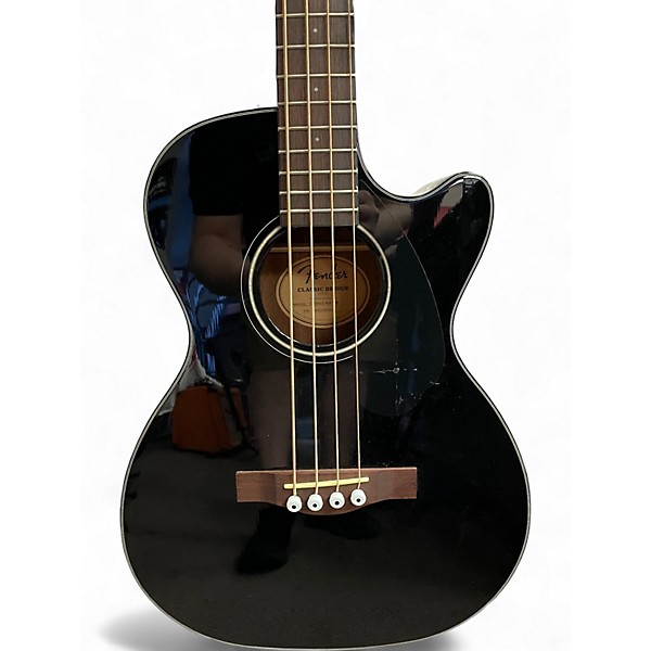 Used Fender CB-60SCE Black Acoustic Bass Guitar